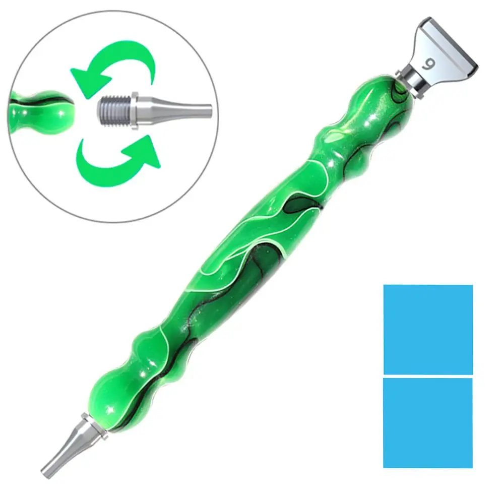 Upgrade Resin Diamond Painting Pen Alloy Replacement Pen Heads Point Drill Pens Glue Clay Embroidery DIY Craft Nail Art 