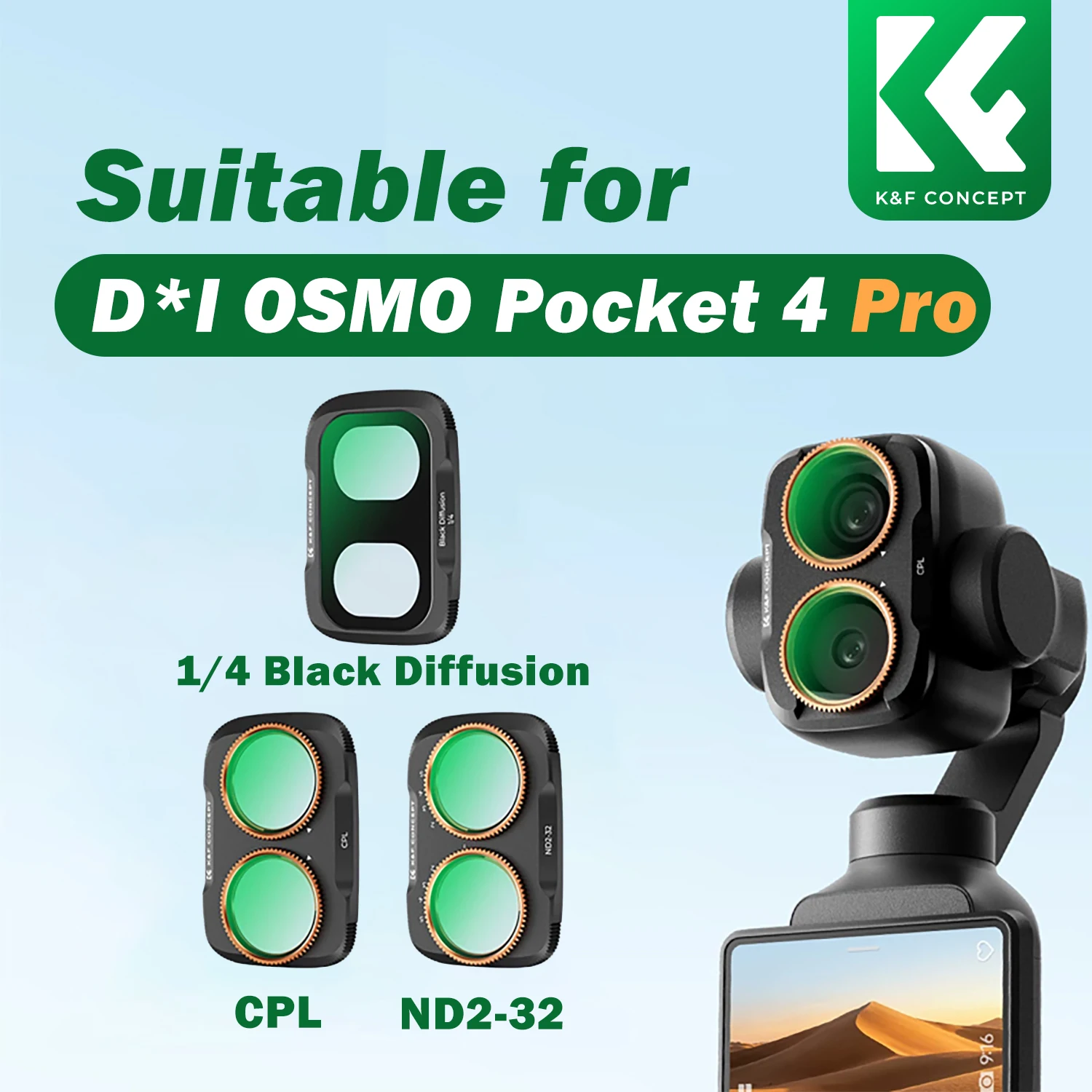 K&F Concept ND Filter Set for DJI Osmo Pocket 4 Pro