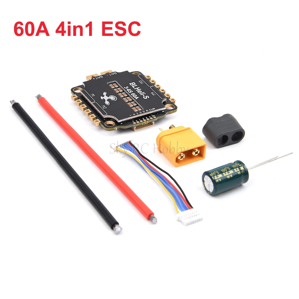S1baa2e8b7c7c40adaa7d10794f841e34V F405 F405HD / F7 F722 Flight Controller / F4 V3S Plus FC + 45A / 60A 4in1 BLheli_S ESC Stacks 30.5*30.5mm For RC FPV Racer Drone