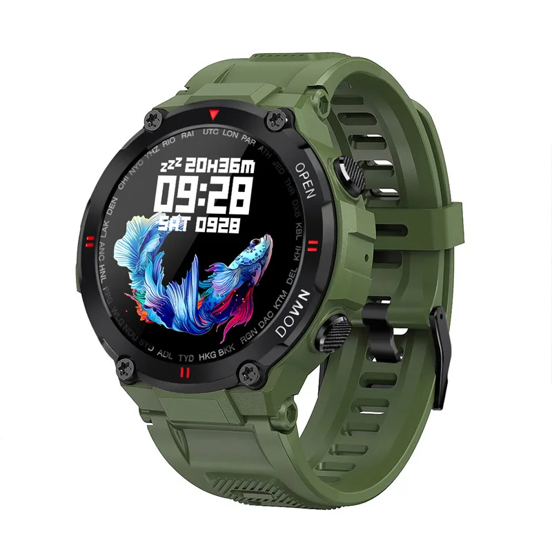 

Смарт-часы K22 мужские с поддержкой Bluetooth и Пульсометром
