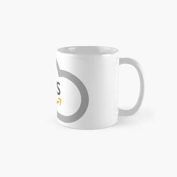 

Aws Cloud Logo Classic Mug Simple Coffee Image Photo Drinkware Handle Round Printed Design Cup Picture Tea Gifts