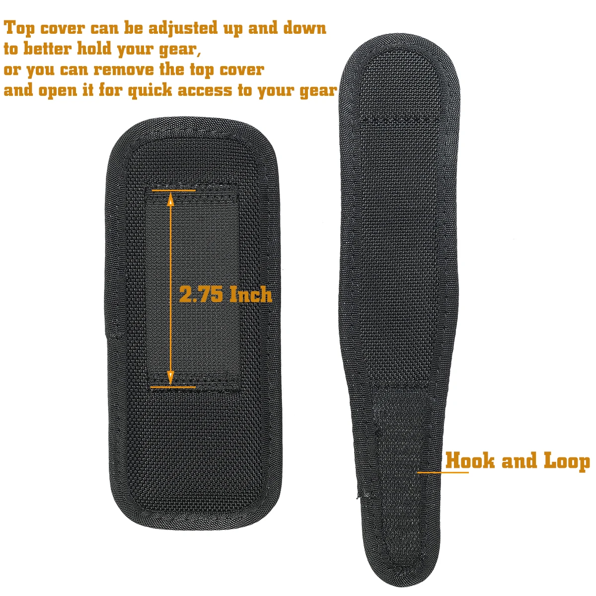 Geformter Pfefferspray-Halter Für Gürtel – Taktische Gürteltasche Für OC/Mace MK3/MK4, Mit Abnehmbarer Klappe & Verstecktem Druckknopf