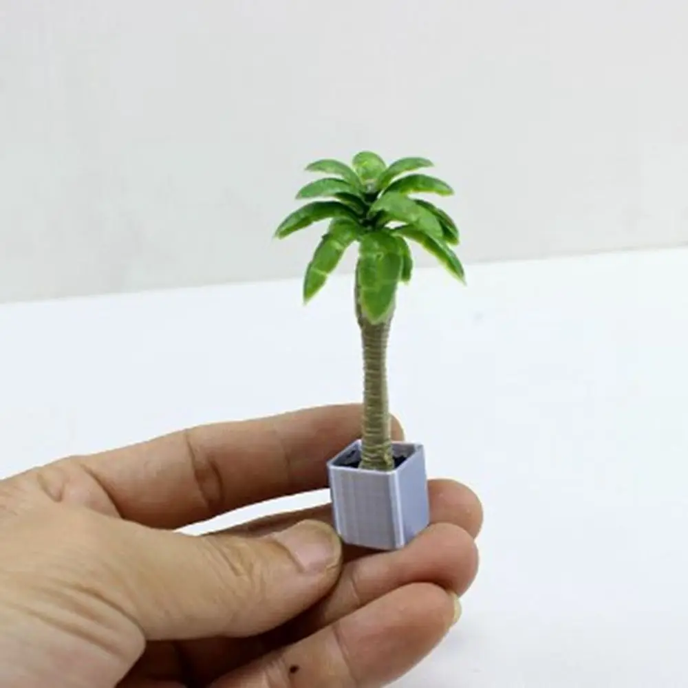 3 stücke Neue 1:12 Puppenhaus Miniatur Topfpflanze Multistyles Mini Bonsai Garten Hause Modell Spielen Haus Dekor Puppe Haus Zubehör – Detail 10