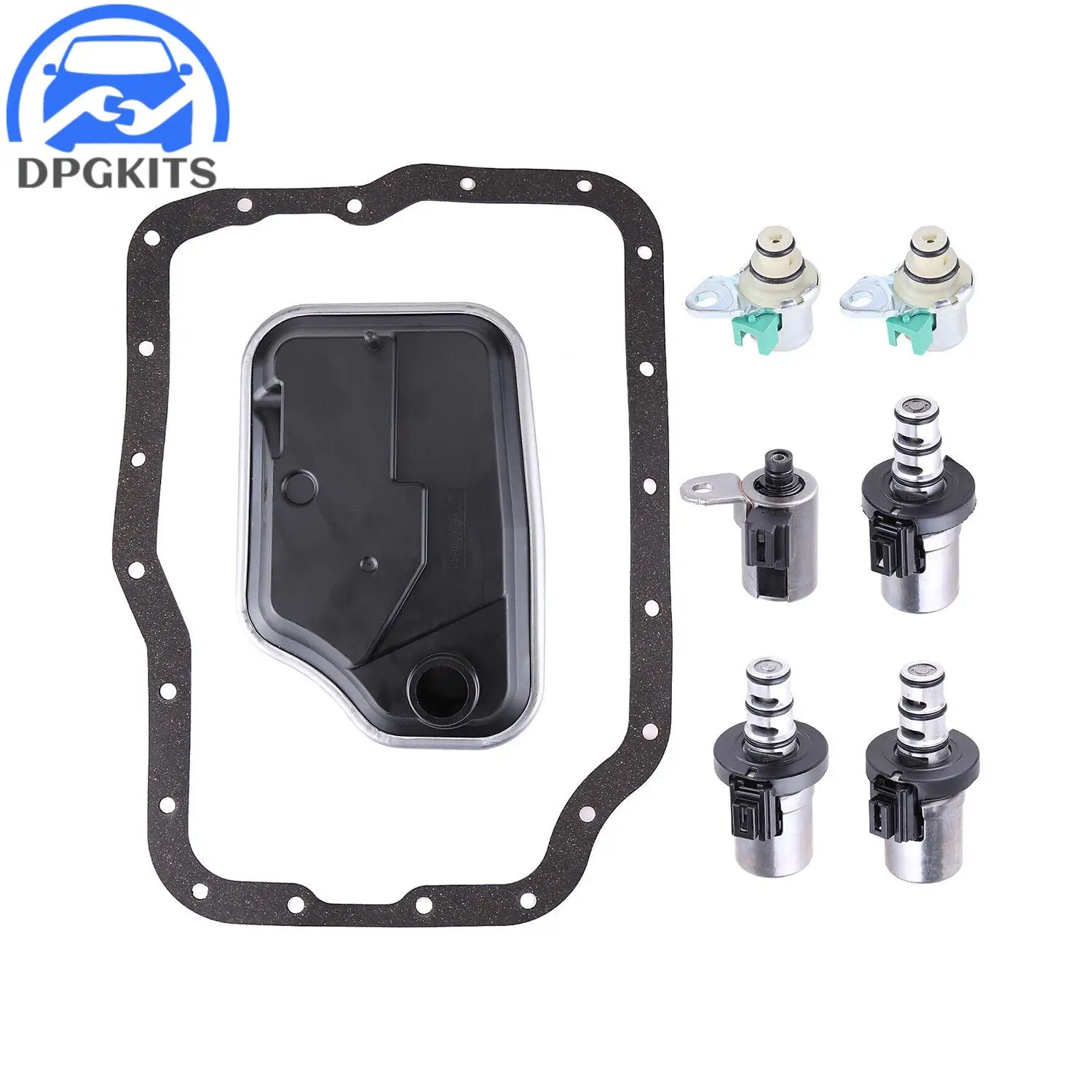 

1set 4F27E Transmission Solenoid Valve Gasket Filter Kit For Ford Focus Transit Connect Mazda 3 5 6 Protege W/ 6 Months Warranty