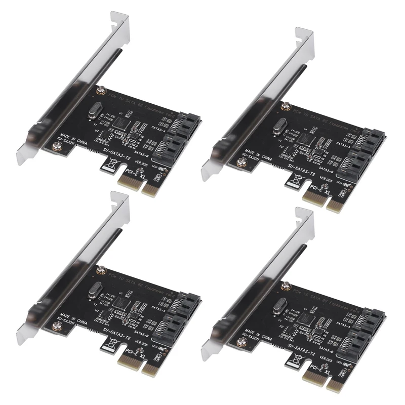 

4X Pcie PCI Express To SATA3.0 2-Port SATA III 6G Expansion Controller Card Adapter