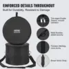 5-Piece Drum Bag Set, 1680D Oxford Fabric, Padded Drum Bags and Cases with 4.92 ft Detachable Shoulder Strap Carry Handles 6