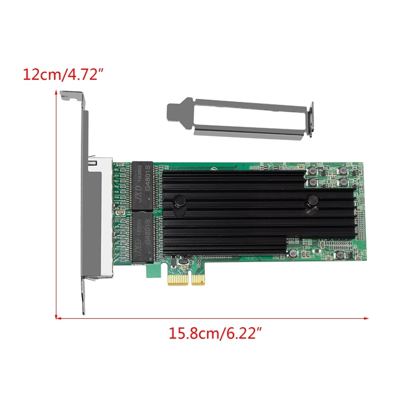 Porta para Intel 82575 Pcie Gigabit Placa de Rede Ieee802.3 Pci Express x1 1000mbps Desktop Rj45 Lan Ethernet Adaptador L41e 4 - Imagem 6