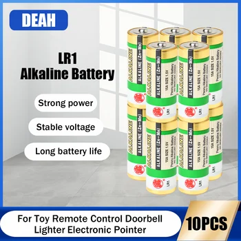 10PCS LR1 AM5 E90 1.5V Alkaline Battery For Bluetooth Toothbrush Alarm Doorbell Toy 1