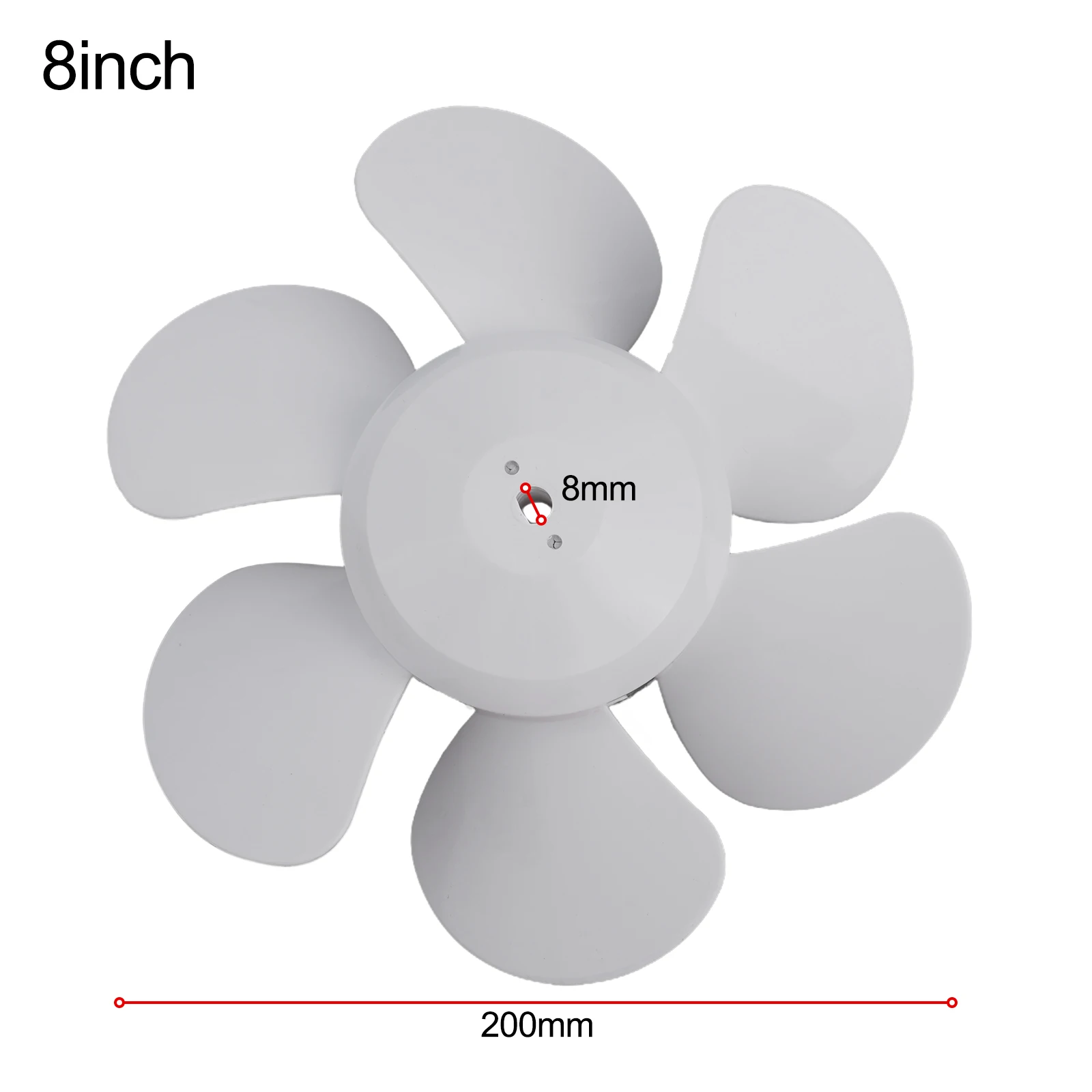 Six-Blade Easy-Install Electric Fan Blades