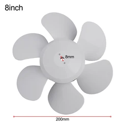 Six - Blade Easy - Install Electric Fan Blades (8 inch)