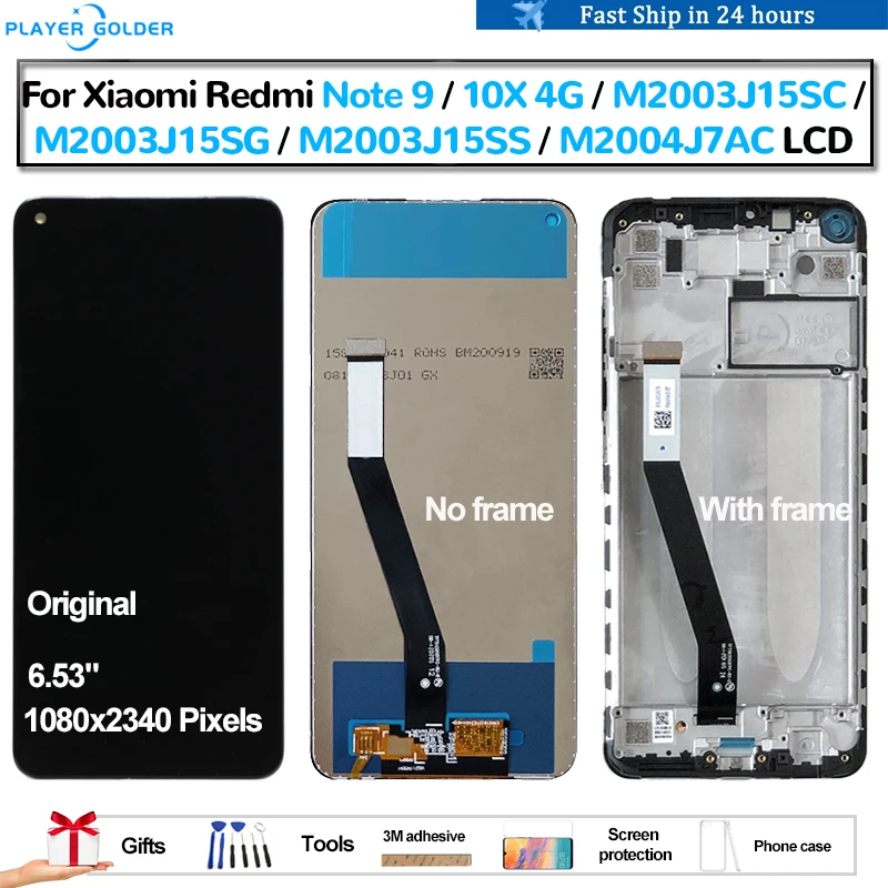 Original-For-Xiaomi-Redmi-Note-9-10X-M2003J15SC-M2003J15SG-M2003J15SS ...