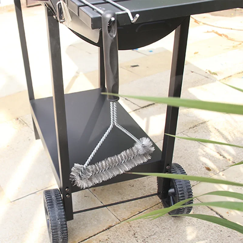 Barbecue Grill Wire Brush Kitchen Accessories BBQ Grill Barbecue Kit Cleaning Brush Stainless Steel Cooking Tools