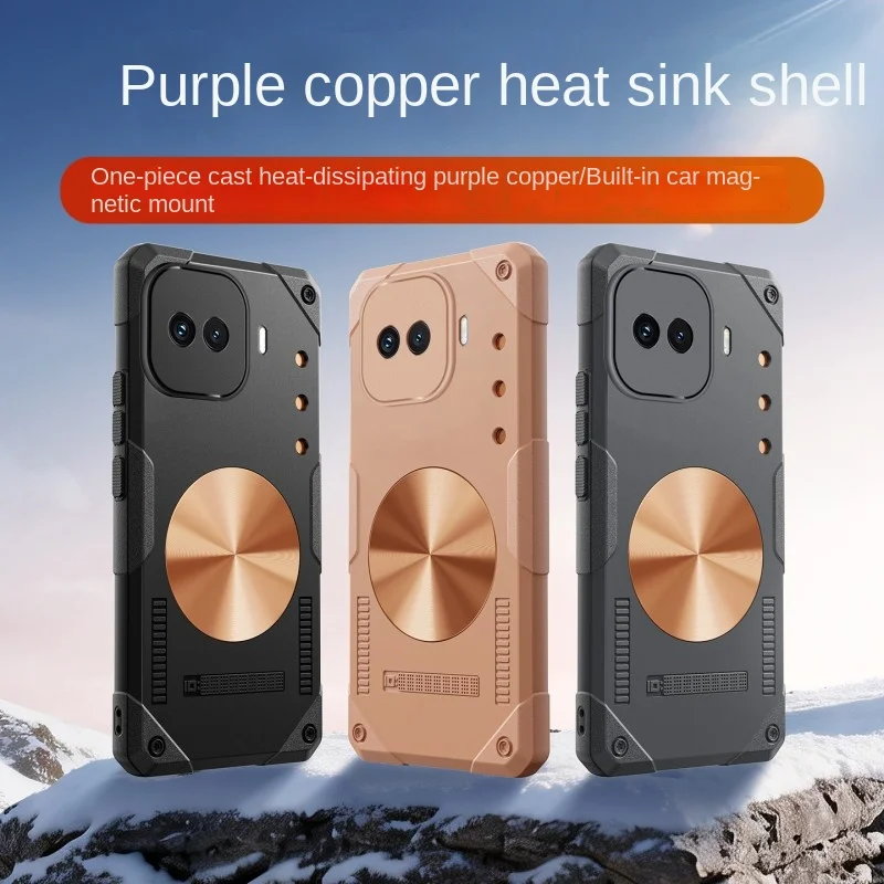 Lightweight Silicone Phone Case with Magnetic Adsorption and Heat Dissipation Design
