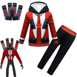 Boys Girl Clothes Skibidi Toilet Sound System Cosplay Costumes Funny Speaker Kids Titan TV Camcorderman Horror Game Figure Sets