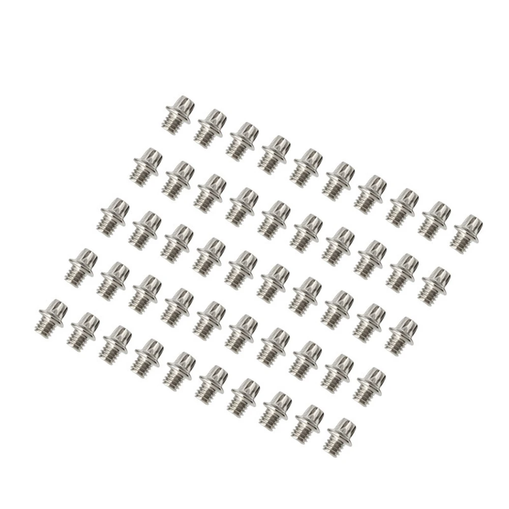 

50Pcs Road MTB Folding Bike Pedal Anti-Slip Nail Replacement Screws Pins Bolts Bike Hex M4 Pedal Pin Screws Set Road