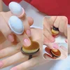 1/10pcs Nails Art Dust Brush Buckle Brush Ring-shaped Brush for Nail Dust Cleaning Professional Oval Gel Manicure Make Up Tool 2