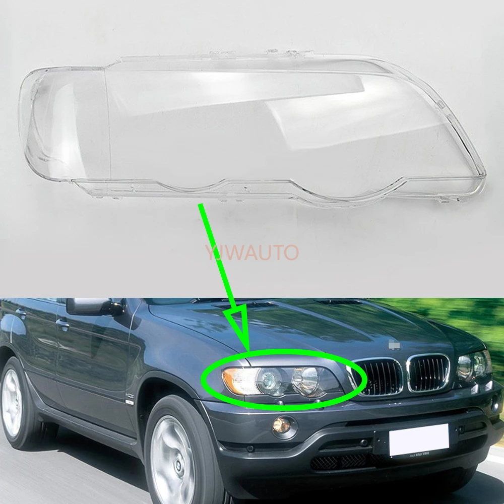 

Для BMW X5 E53 2000 ~ 2003 объектив передней фары Автомобильная фара Объектив Стекло Замена прозрачная передняя лампа автомобильная оболочка