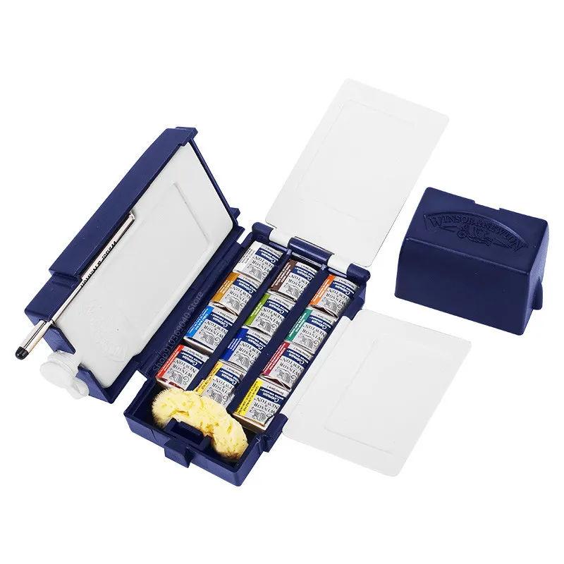 NANASUGUR 12 Farbe Tragbar Aquarell Set, Malbuch für