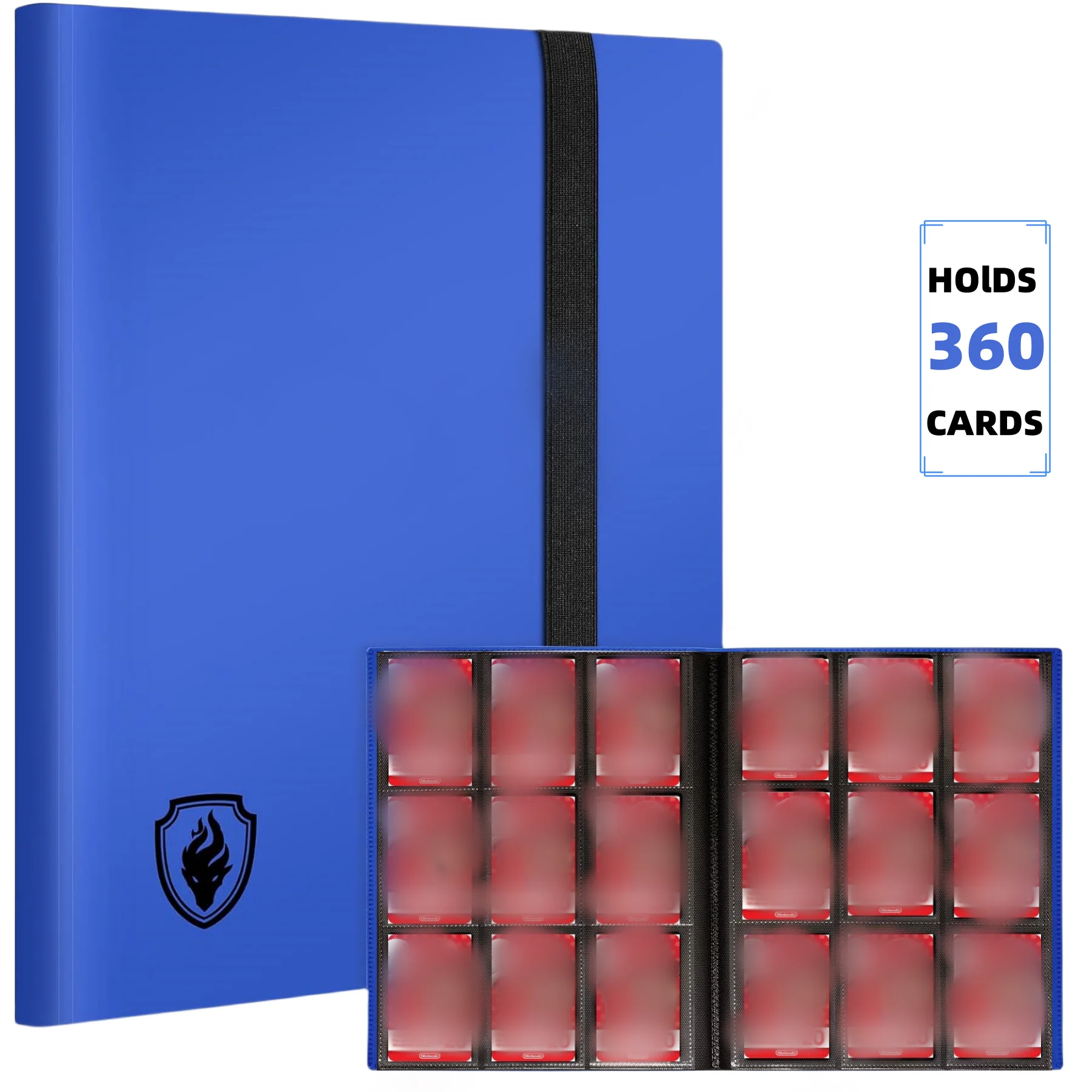 Premium 9-Pocket Trading Card Binder with 360 Side-Loading Slots