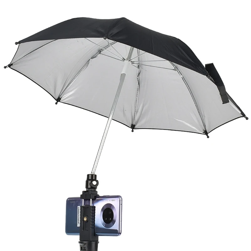 DSLR Camera Umbrella with Ballhead Multi-angle Adjust Sunshade Rainy Protectors