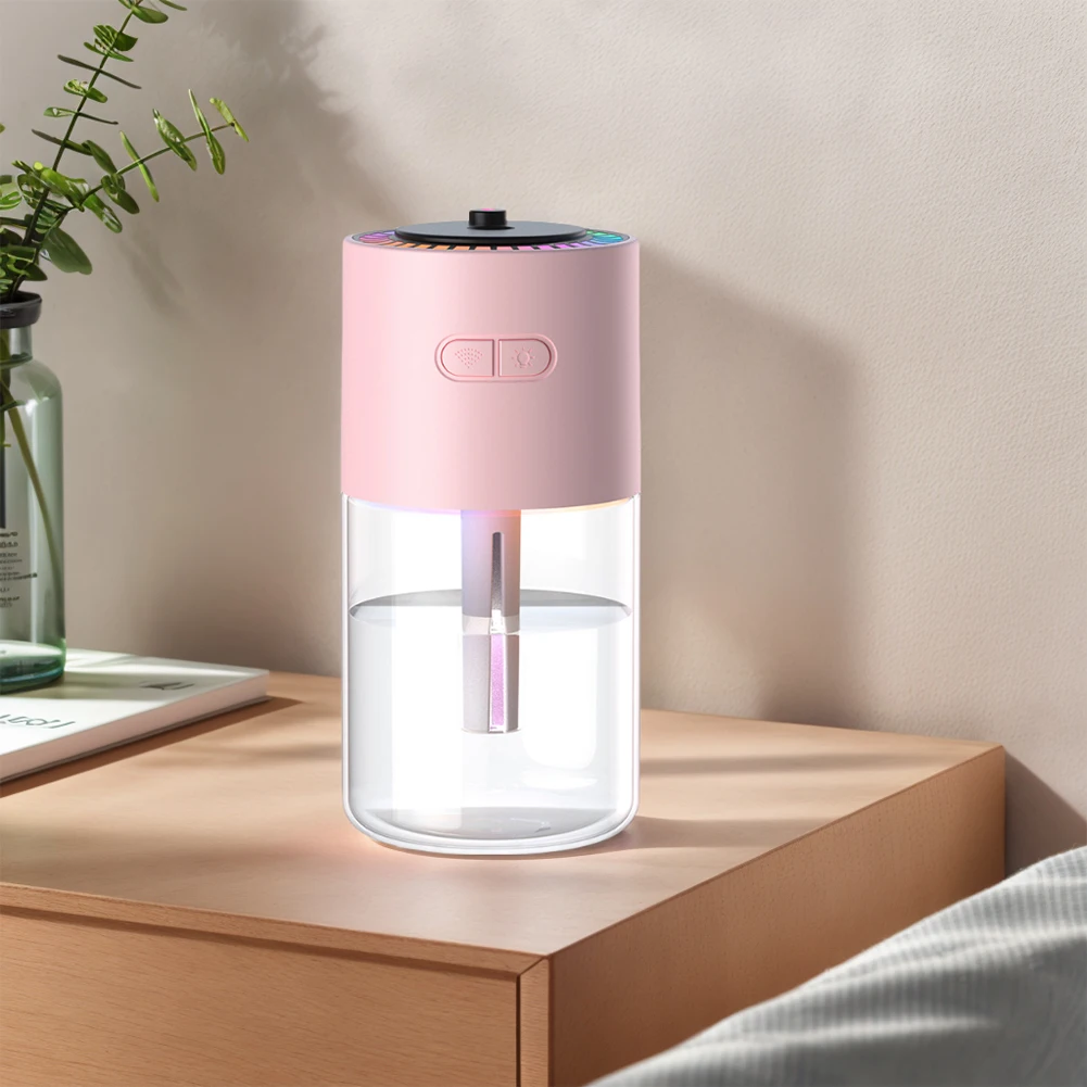 Essential Oil Diffuser with Colorful Night Light Rechargeable Mini Aromatherapy Machine Luminous Humidifier for Bedroom Home Car