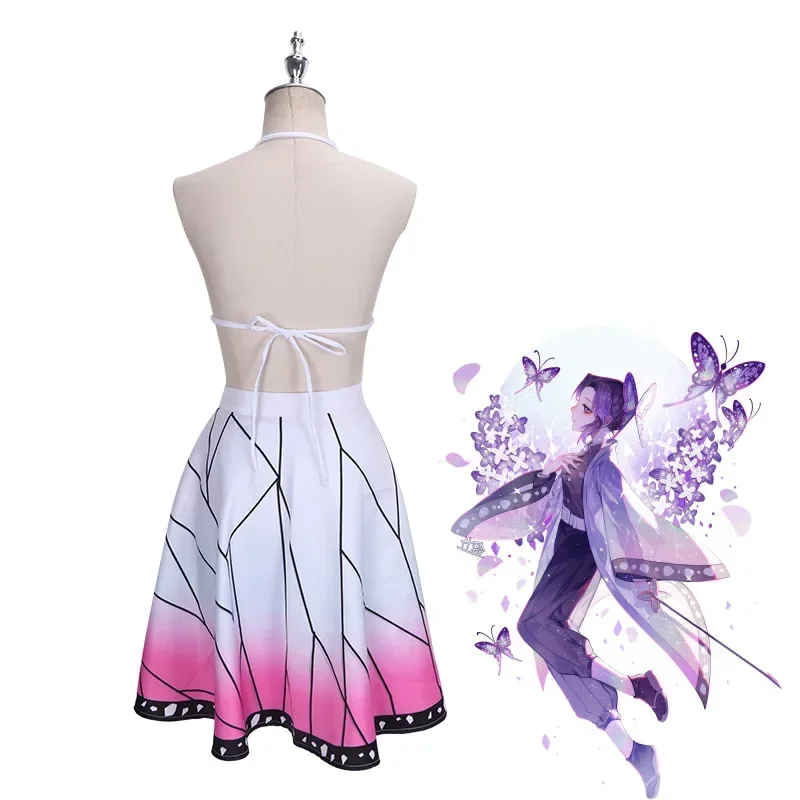 Cosplay Swimsuit Kimetsu No Yaiba Kochou Shinobu Two Piece V Neck - Main Image