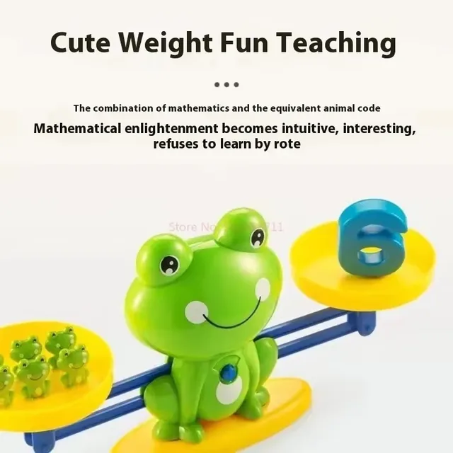 Frog Math Balance Toy Stem Learning For Toddlers 3-5, Educational Counting Game With Numbers Cognitive Development Kit 3