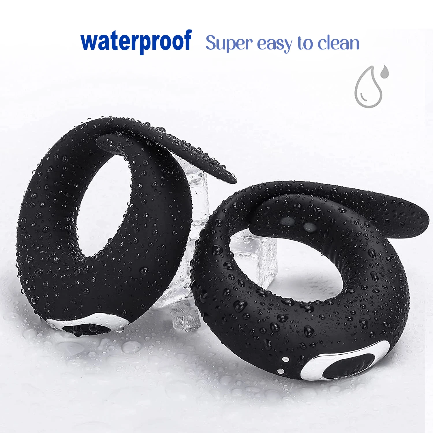 Waterproof Rechargeable Male Penis Ring for Delayed Ejaculation