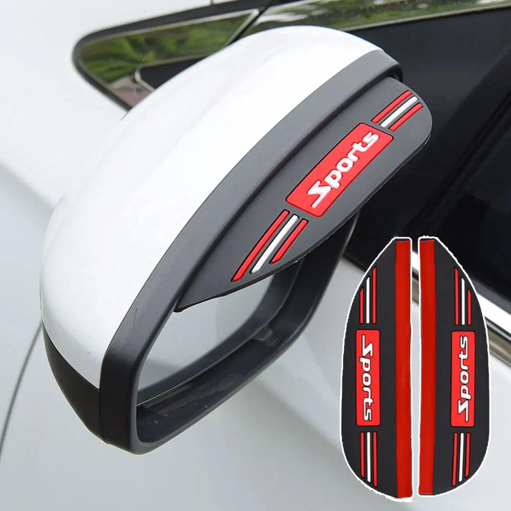 Car Rearview Mirror Rain Eyebrow Protector Rain Cover Sun Visor For Car Mirror Side Shield Universal for Accessories rearview mirror rain shield rearview mirror rain eyebrow car rearview mirror visor rearview mirror rain guard rearview mirror visor