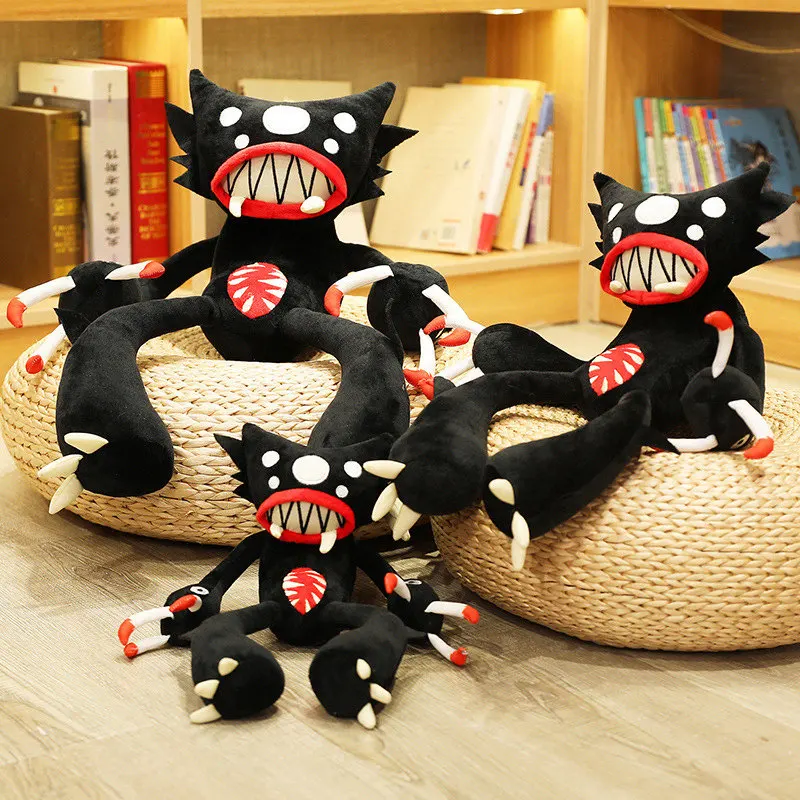 30-50cm Soft Spider Monster Creative Black Poppy Plush Toy Stuffed Animal Doll Pet Boyfriend Kid Son Birthday Funny Gift