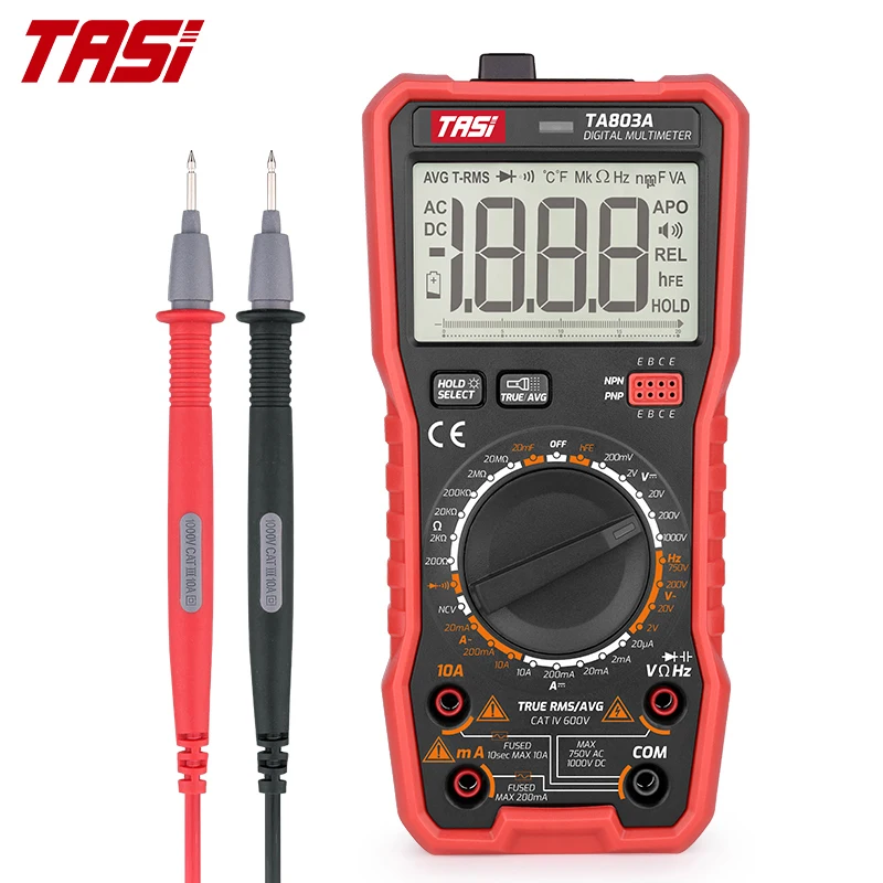 TASI TA803A TA803B TA803C Digital Multimeter Auto/Manual Profesional Ture RMS AC DC High Precise Smart Multimetro Voltag Tester