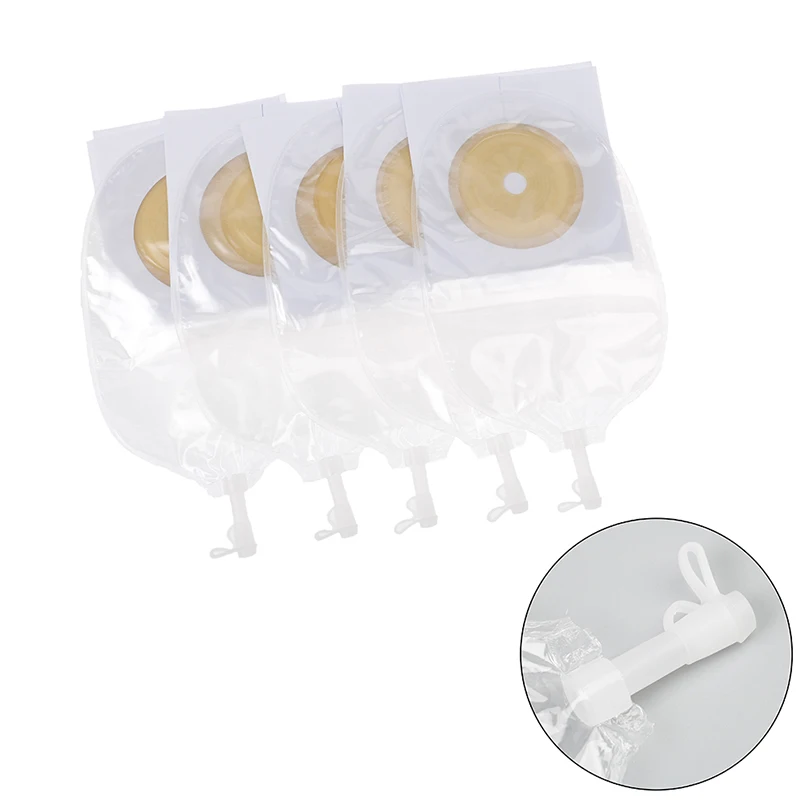 

One-piece Stoma Care Pouch with High Capacity Anti-backflow Medical Care One pc Drainage Urostomy Bags Valve Closure