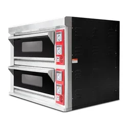 Digital Display Temperature Controller Commercial Bakery Deck Oven / Electric Pizza Oven For Sale