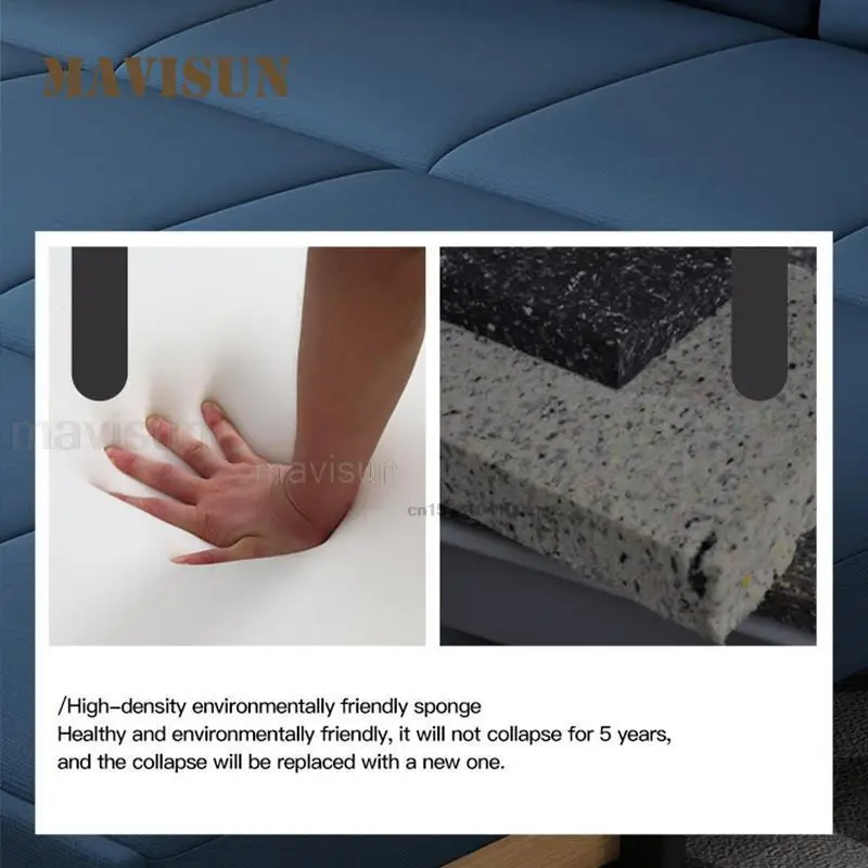 Sofa Bed Foldable Storage 1.2m 1.5m Latex Sitting Lying Multifunctional Double Living Room Small Family Sofa Dual Purpose