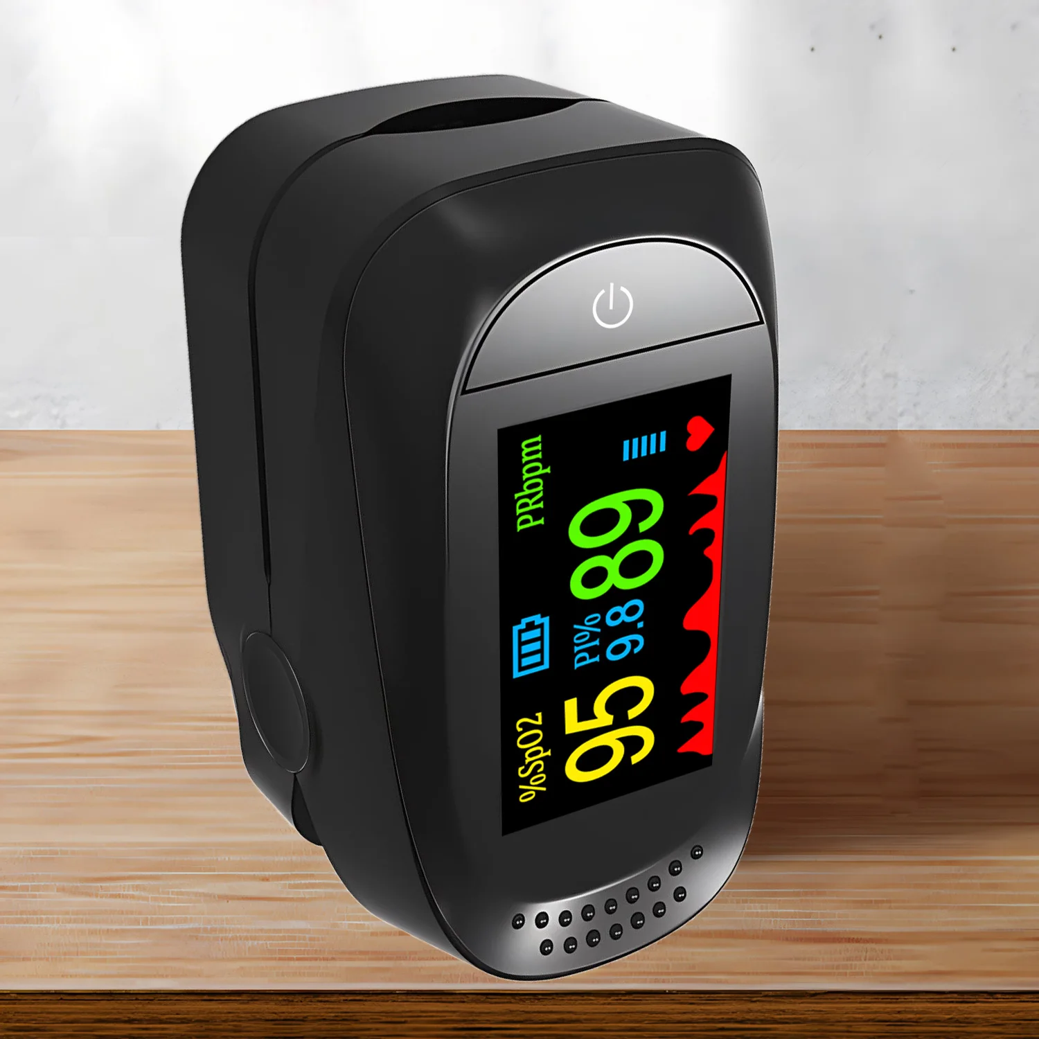 Finger Pulse Oximeter Finger Pulse Oximeter LED Blood Oxygen Saturation Heart Rate Monitor Oxymeters Medical With Digital Display Oximeter