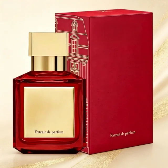 Parfum unisexe Baccaarrrat Rouge 540 Pure Perfume 2.3oz – Vaporisateur de parfum – Parfum unisexe ambré floral, longue tenue, parfait pour toutes les occasions, cadeau de fêtes 1