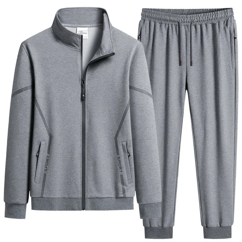 

Plus Size Men's Tracksuit Suit New Arrived Tracksuit Mens Casual Solid Solor Sweatpant Twn Piece Set Jogging Suits 2023