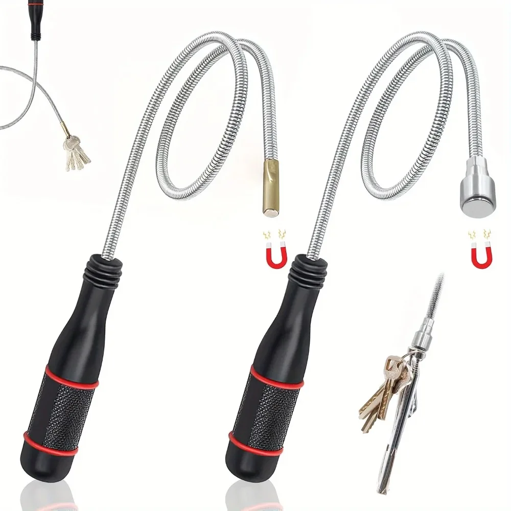 Flexible Magnetic Pickup Tool Strong Suction Rod for Auto Repair Sink Drain Multi-Purpose Use