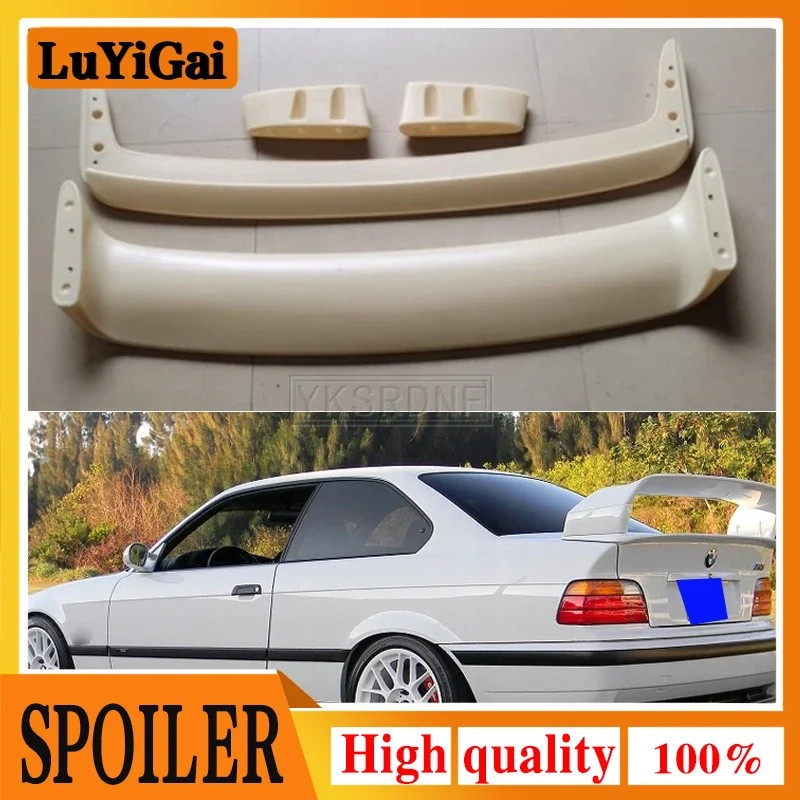 Per Bmw E36 M3 Spoiler 1990-2000 Bmw M3 Series Spoiler Materiale Plastico Abs Spoiler Non Verniciato Per Bmw E36 M3 Spoiler