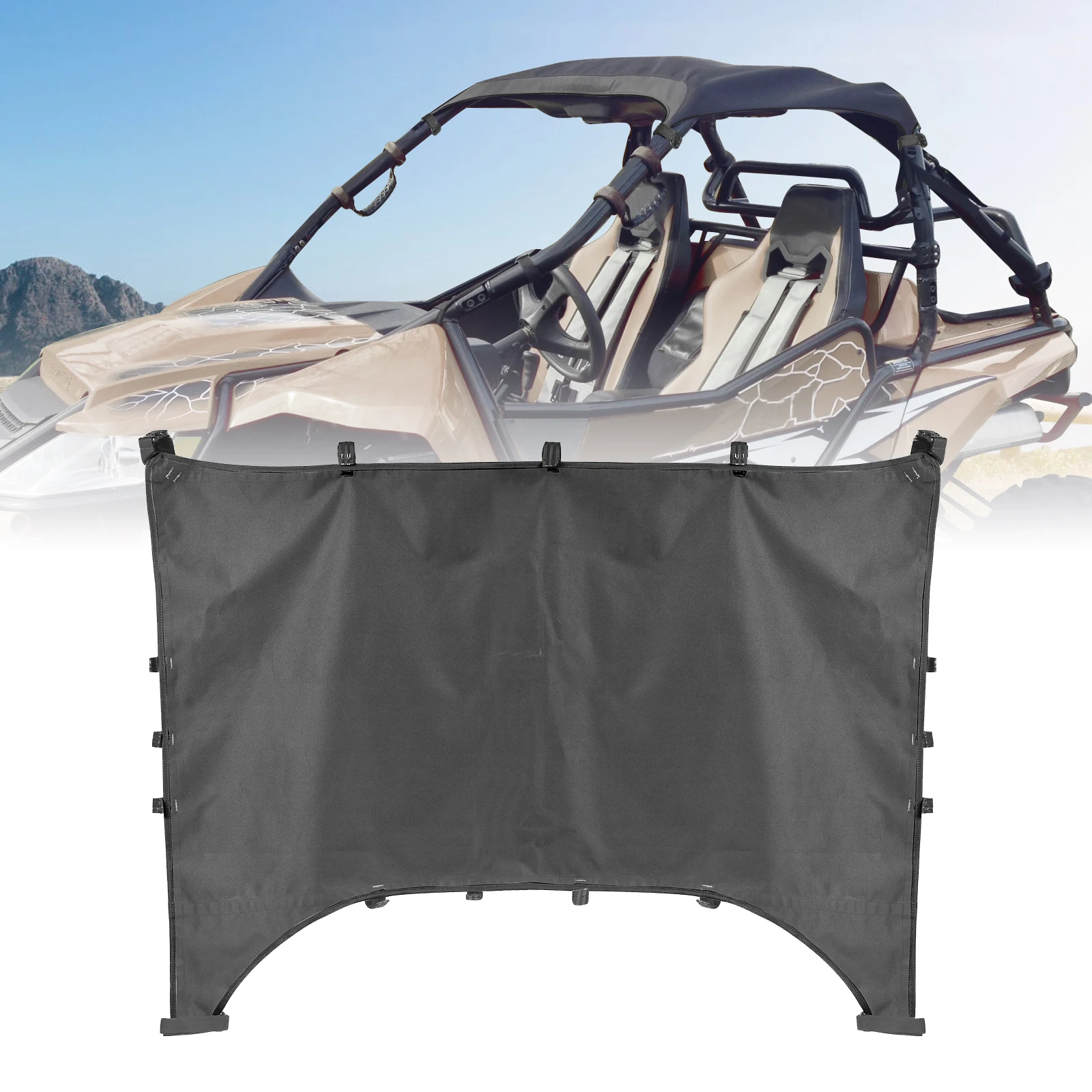 

Waterproof Sunshade Maverick X3 Accessories UTV Soft Top Canvas Roof Shade Cover Fits for Can Am Maverick X3 2017 - 2022 2 Doors