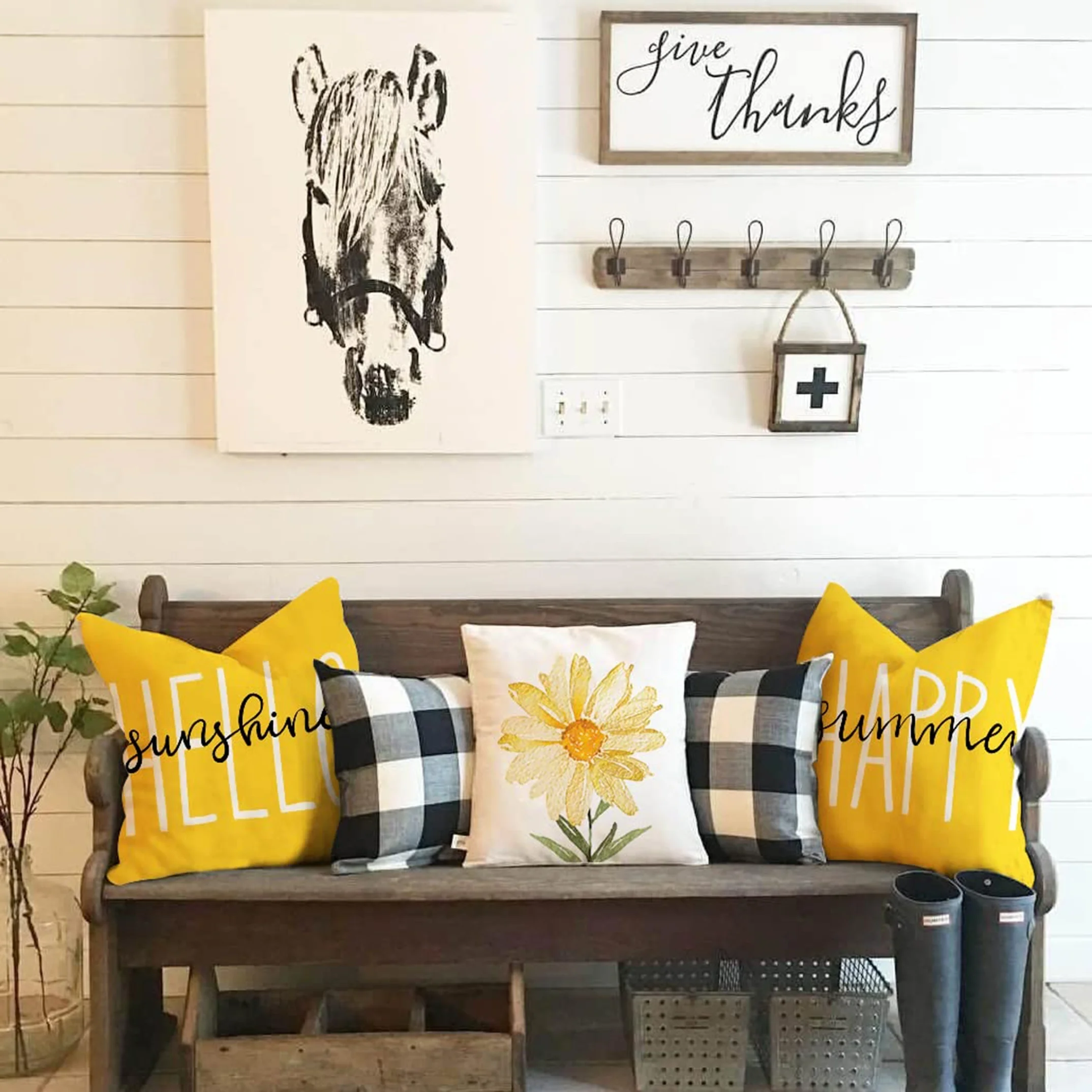 4pcs Throw Pillow Covers 2