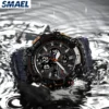 SMAEL Tactical Watch Male Student Sports Dual Display Digital Waterproof Glow Men's Watch 8079 3