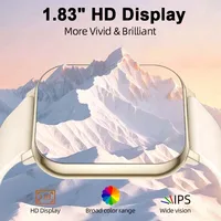 LIGE – montre connectée HD pour hommes et femmes, 1.83 pouces, surveillance de la santé, étanche, appels Bluetooth, Modes multisports, pour Android ios 2