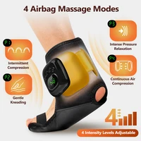 Cordless Air Pressure Ankle/Wrist Massager 4 Modes Airbag Compression Massage Heating Ankle Brace Hand Foot Muscle Sole Relax 1