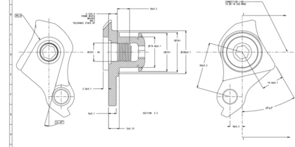 Description Picture 3 of itemZTTO MTB Bicycle Frame Universal Derailleur Hanger Bike Tailhook Same With Original Fit Epic Stumpjumper Bronson Nomad Bullit