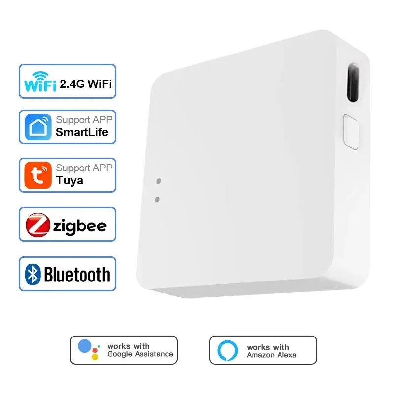 Tuya Multi Mode ZigBee Bluetooth Gateway Hub Wireless Smart Home Appliances Remote Controller Bridge Alexa Google Home Voice 1