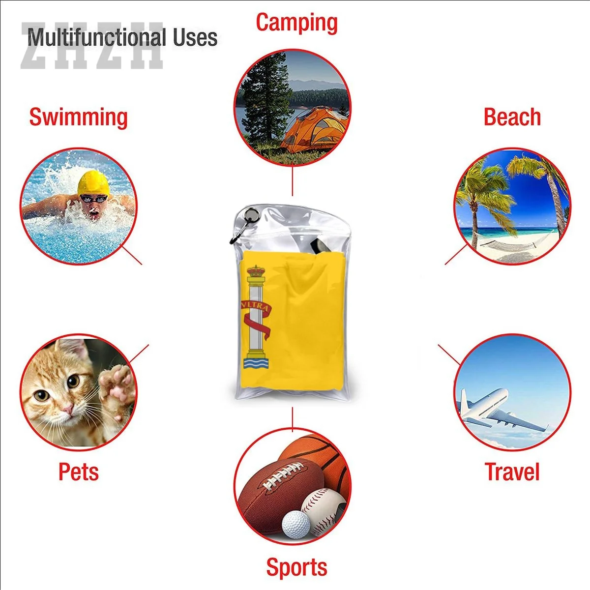 More Design Spain Flag Emblem Bath Towel Quick dry Microfiber Absorbing Soft Water Breathable Beach Swimming Bathroom 5