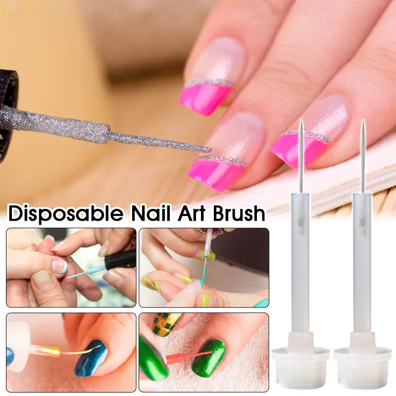 Description Picture 5 of item30Pcs Nail Art Brush Liner Painting Pen Manicure Brush Nail Polish Bottle Replacement Brush Nail Art Liquid Applicators Tools