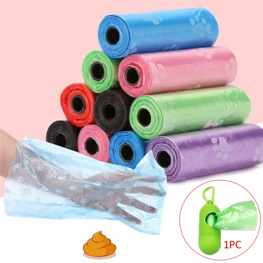Dog Poop Bag and Waste Bags Dispenser Disposable Dog Waste Bags with