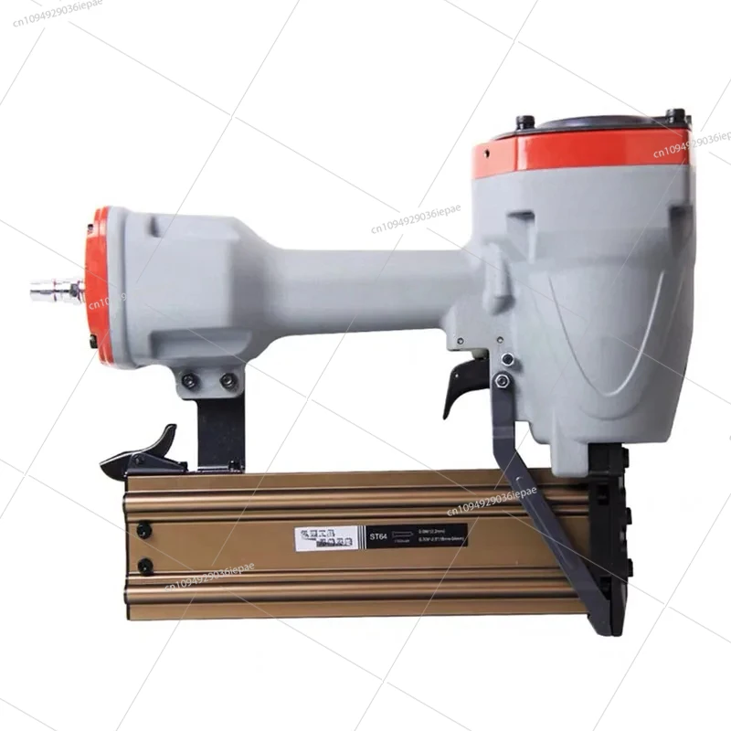 18-64MM length ST64 pneumatic steel nail gun 50 steel volumn cement nail gun line groove